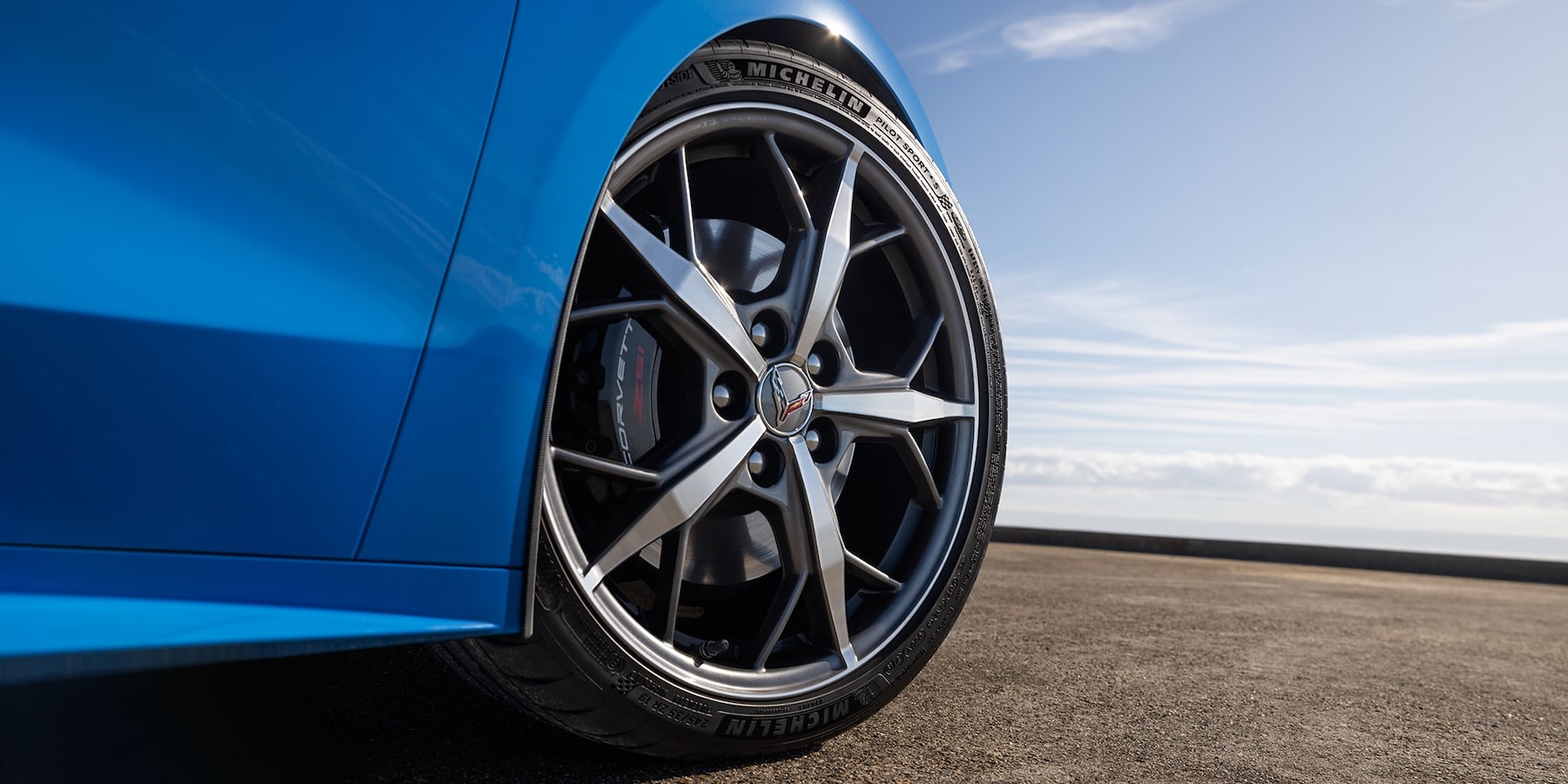 2020 Chevrolet Corvette Mid-Engine Sports Car Side Door Close Up